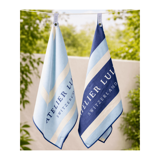 Coffret serviettes à mains | Bleu Foncé & Florale - Atelier Lulu