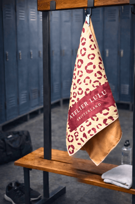Serviette sport microfibre recyclée | Léopard - Atelier Lulu