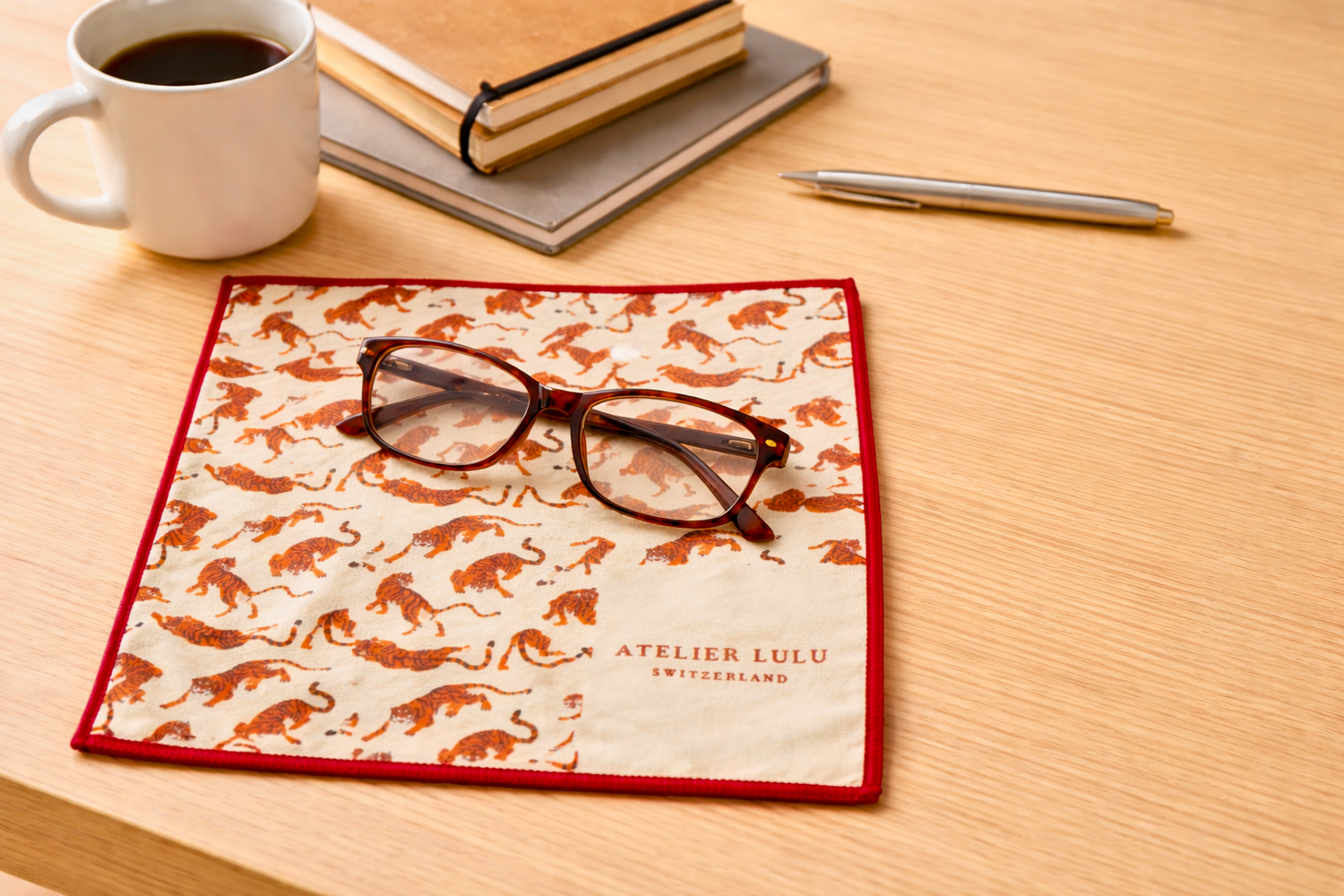 Linge à lunettes Atelier Lulu en microfibre recyclée – cadeau d’entreprise durable et personnalisable