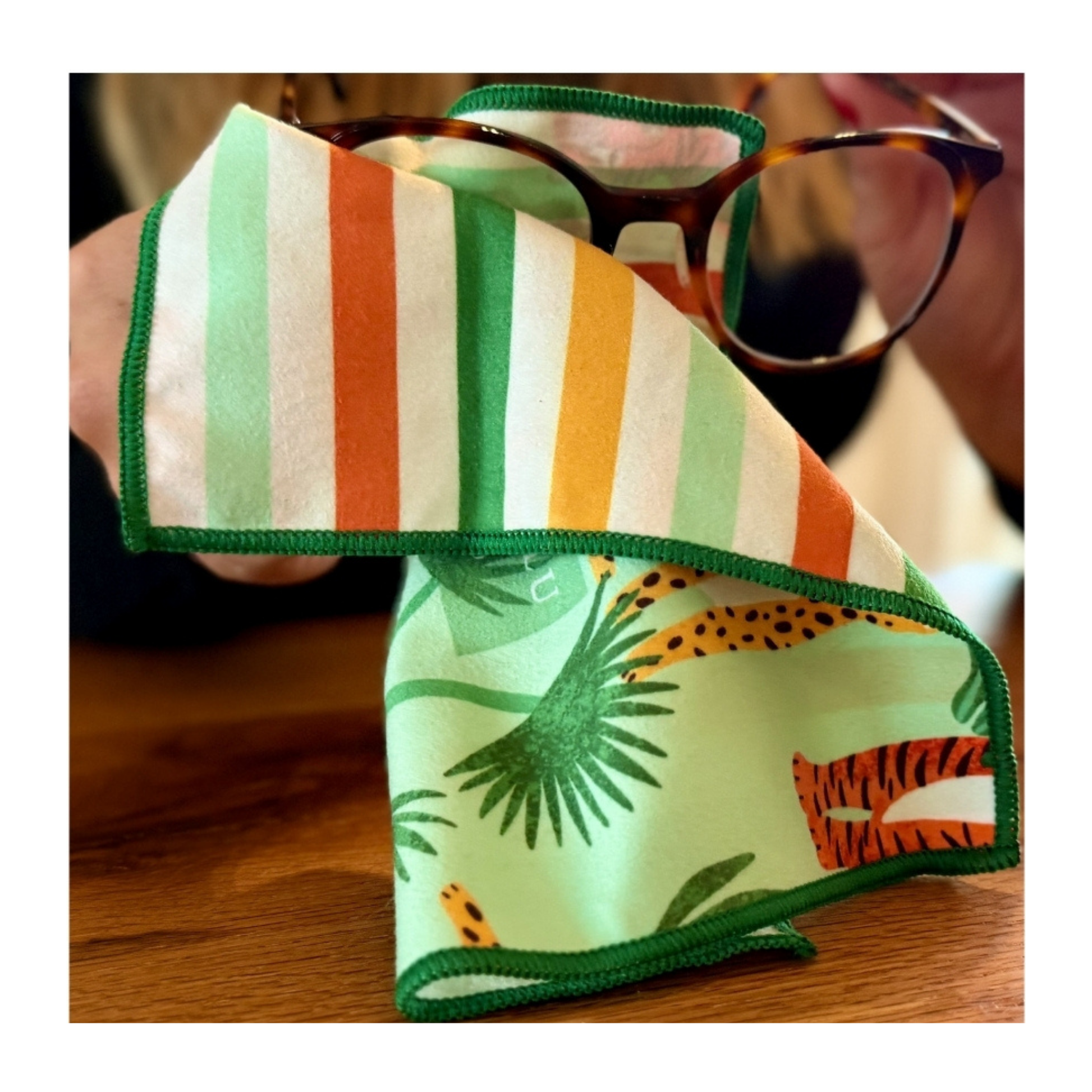Essuie à lunettes en microfibre | Jungle - Atelier Lulu