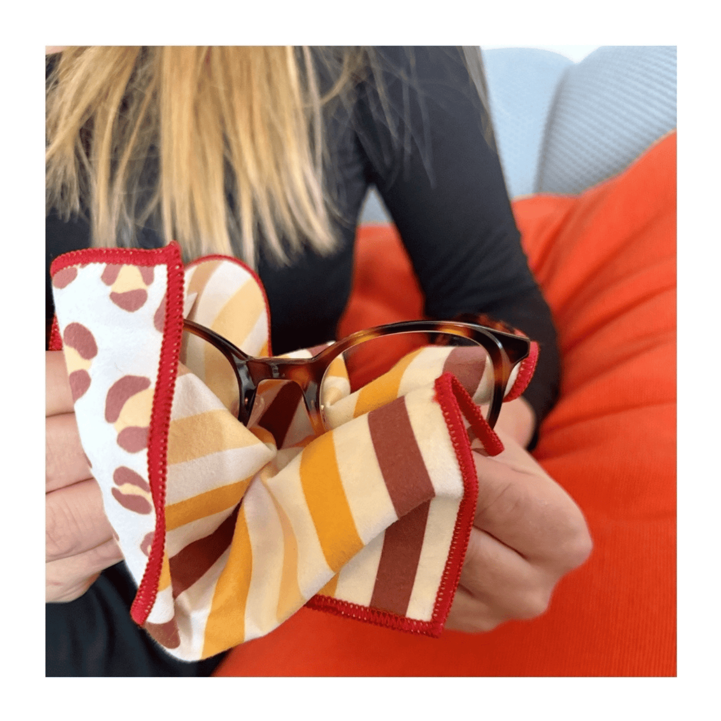 Essuie à lunettes en microfibre recyclée | Léopard - Atelier Lulu