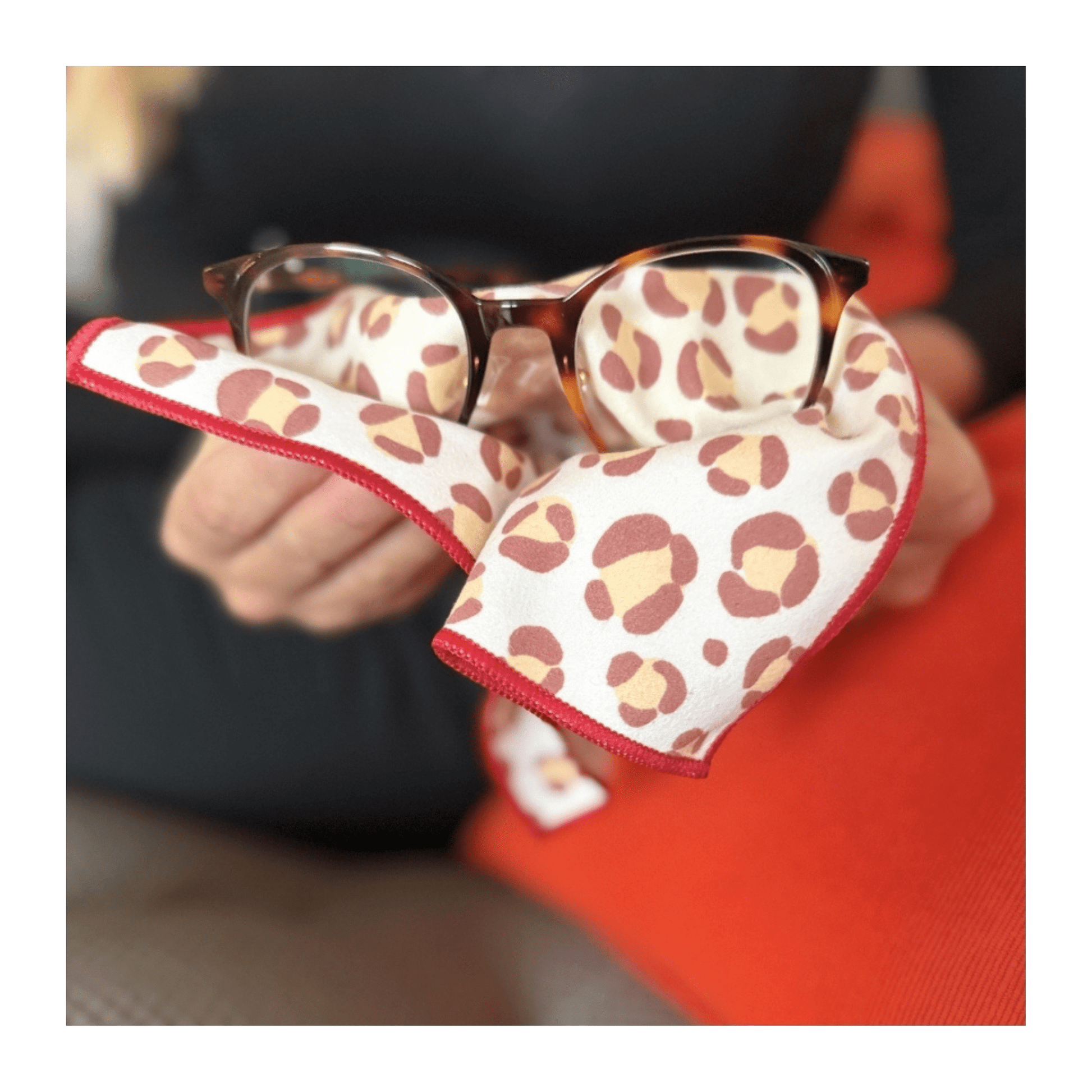 Essuie à lunettes en microfibre recyclée | Léopard - Atelier Lulu