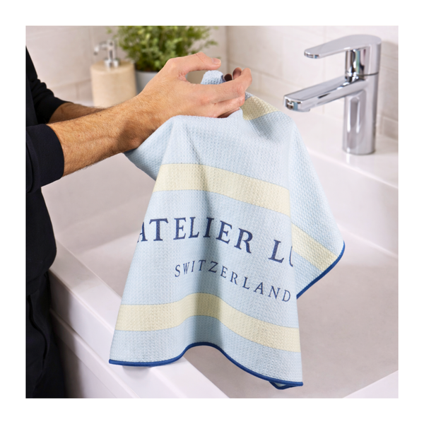 Serviette à mains en microfibre gaufrée | Florale