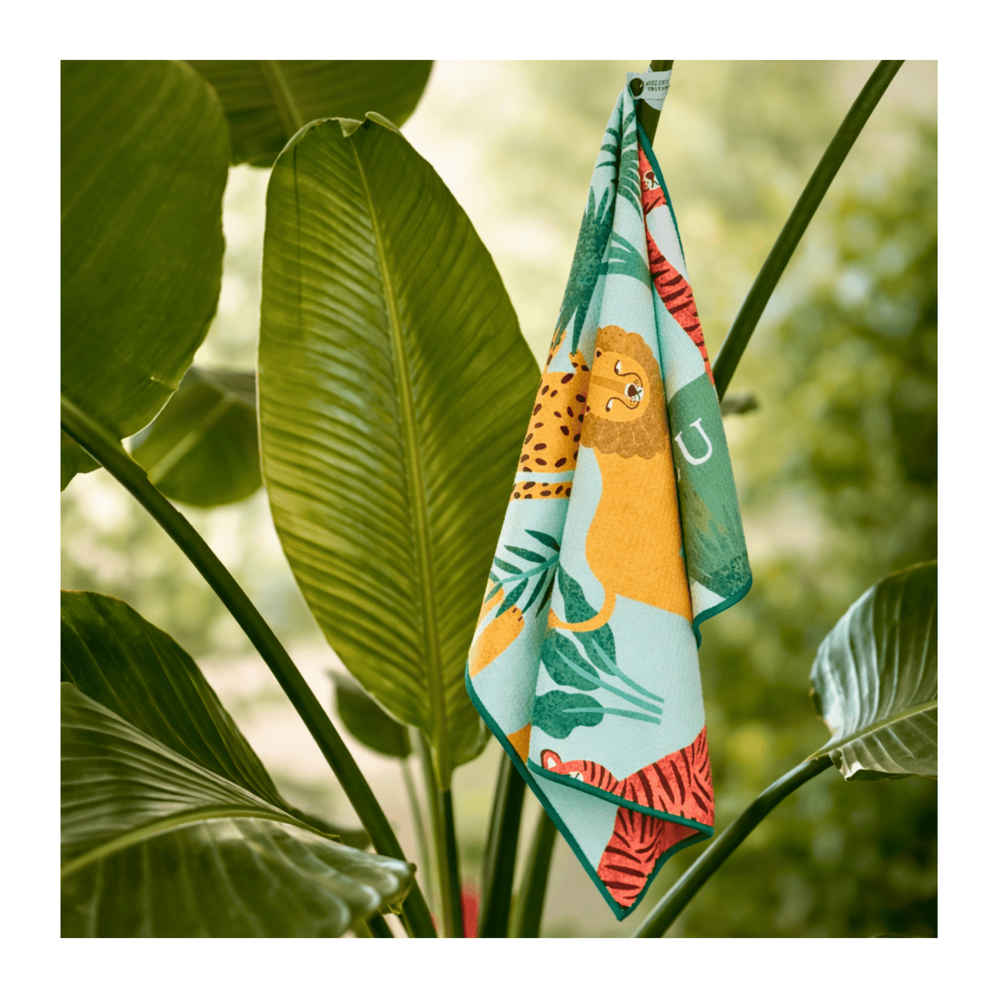Serviette à mains en microfibre gaufrée | Jungle - Atelier Lulu