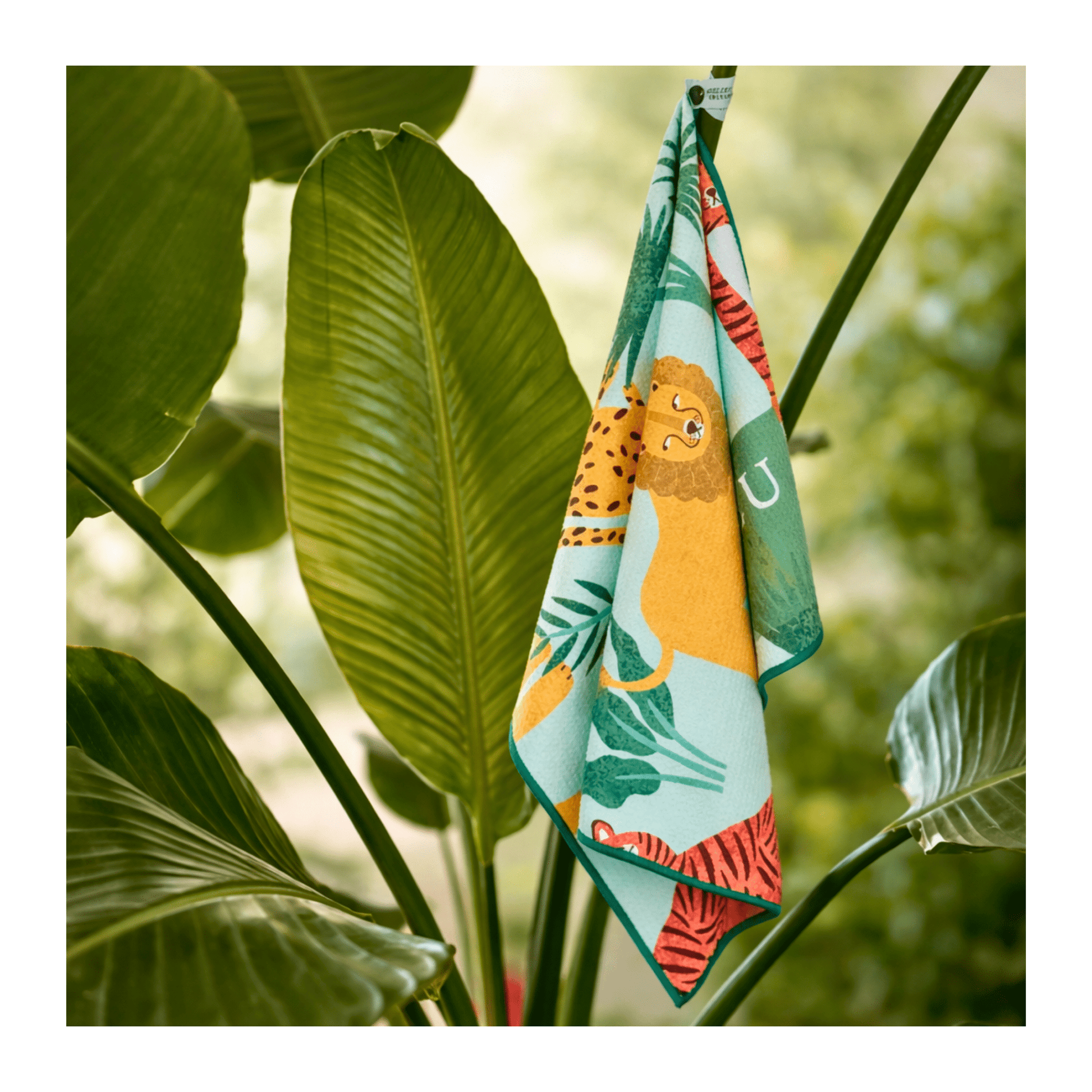 Serviette à mains en microfibre gaufrée | Jungle - Atelier Lulu