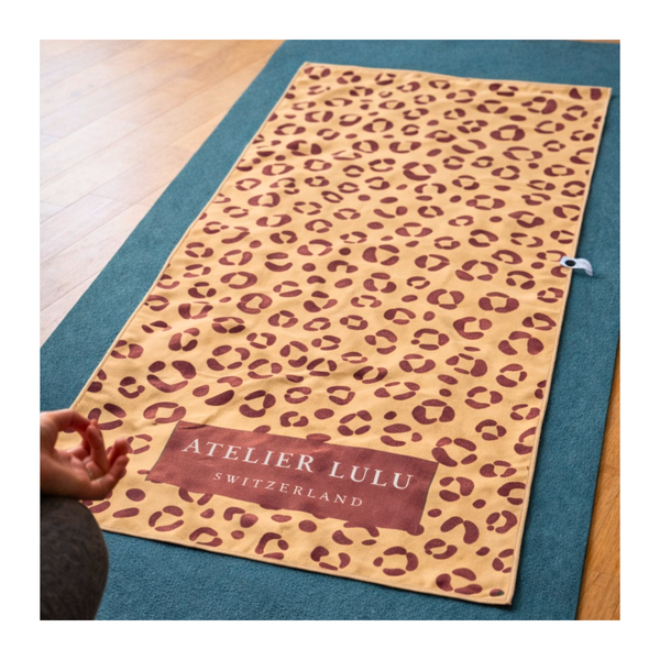 Serviette sport microfibre recyclée | Léopard